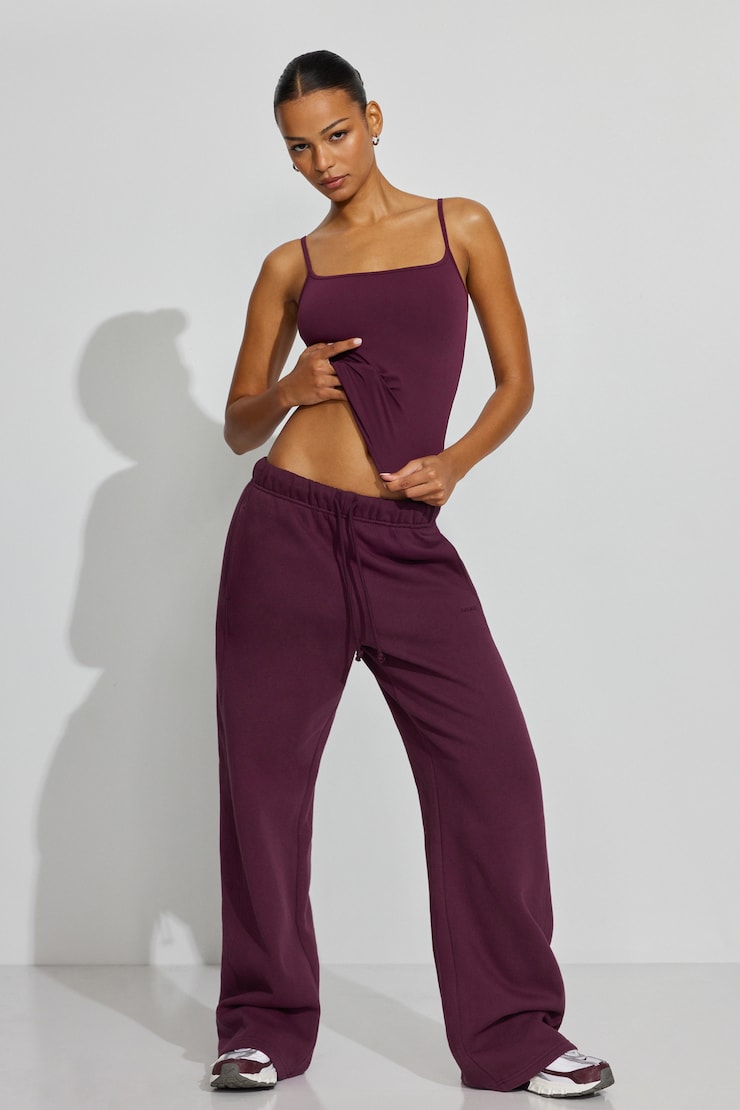 UltraFleece Straight Leg Sweatpants Burgundy